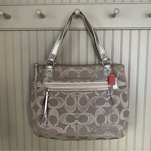 Vintage Coach Shoulder Tote Handbag